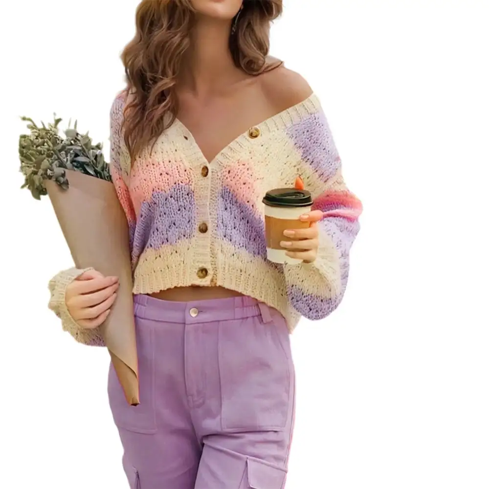 Stripe Colourful Cardigan