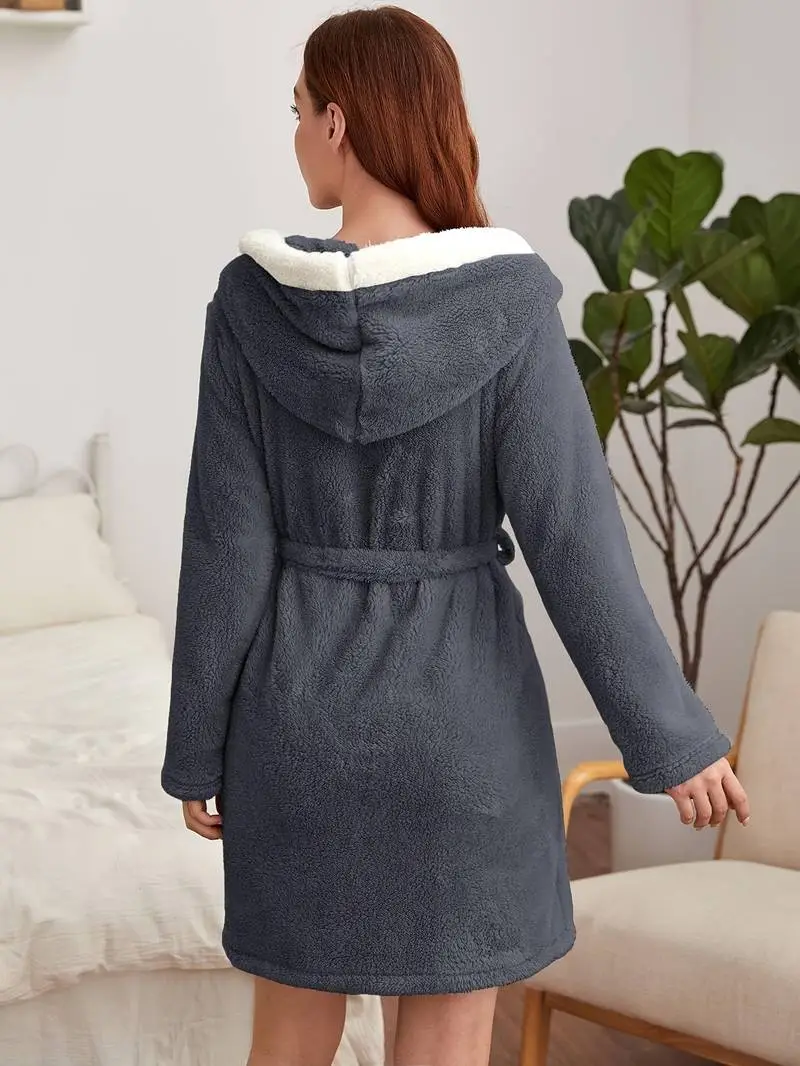 Warm Cotton Terry Bath Robe