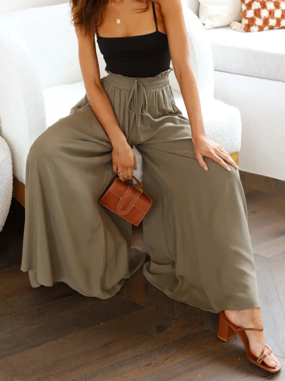 Wide Leg Pocket Pants