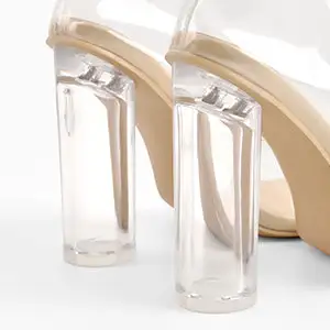 Pointed Toe Transparent Heel Pumps