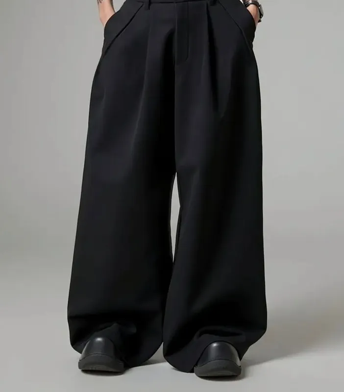 Relaxed Wide-Leg Trousers