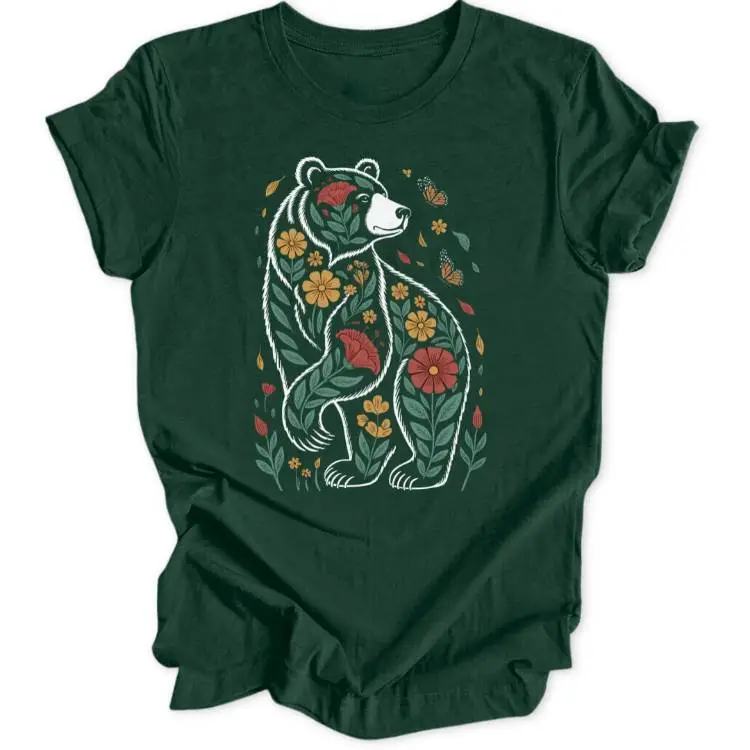 Floral Bear Unisex T-Shirt