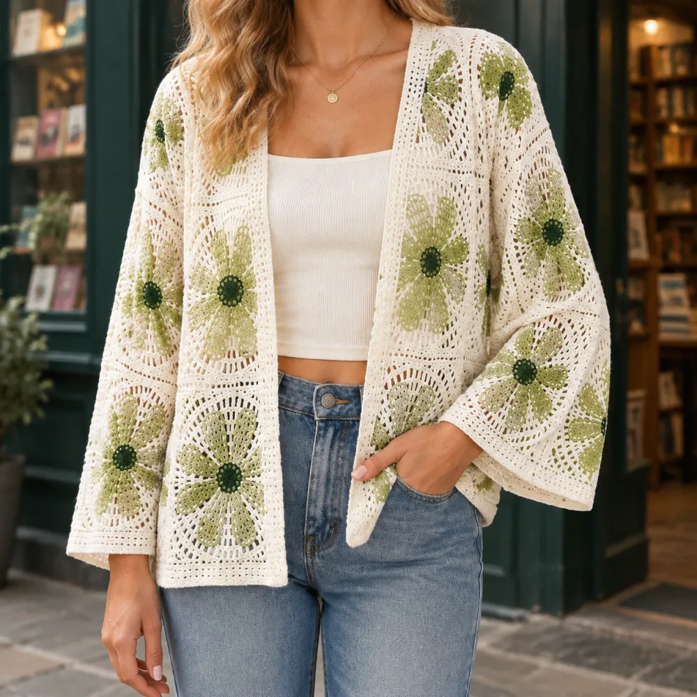 Crochet Airy Cardigan