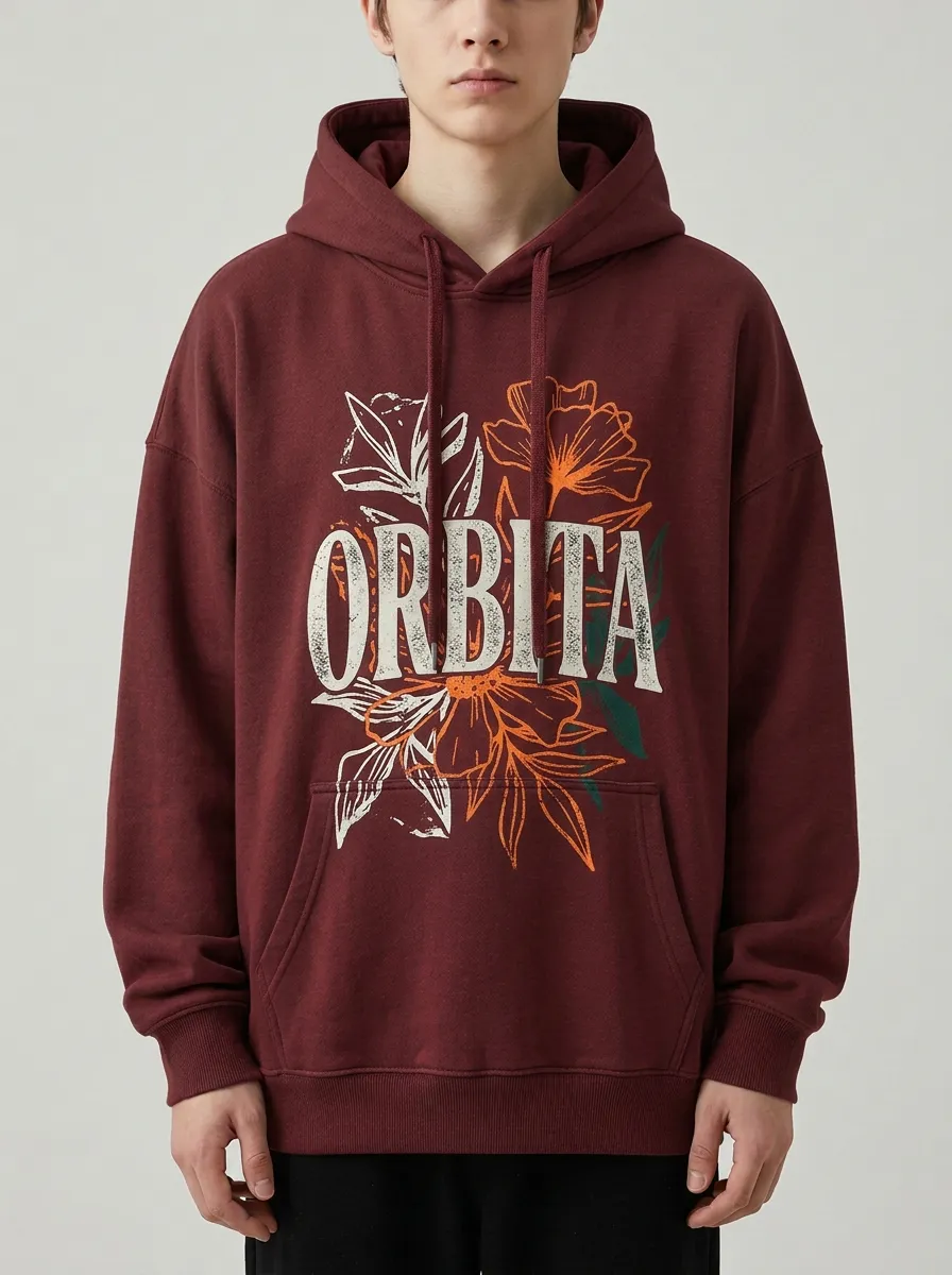 Unisex Orbita Floral Graphic Hoodie