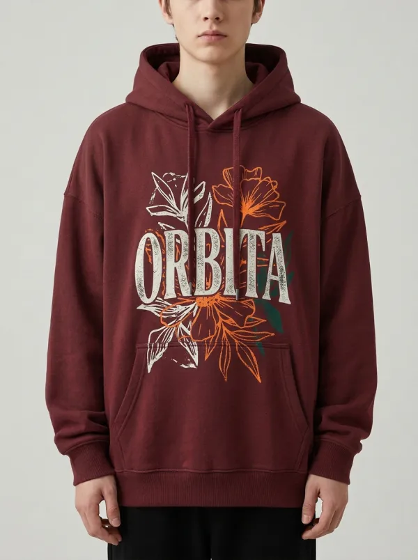Unisex Orbita Floral Graphic Hoodie