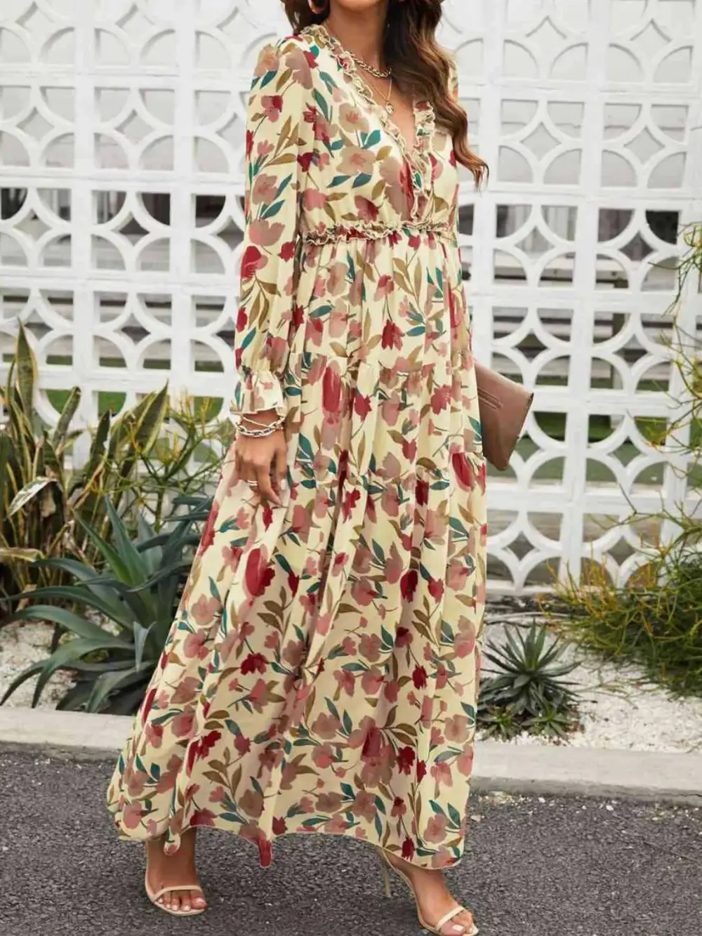 Soft Printed A-Line Dress