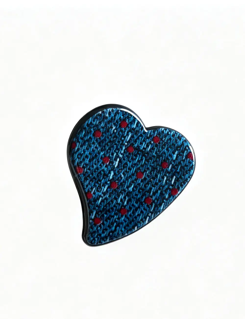 Heart Shape Dots Mini Hair Claw Clip