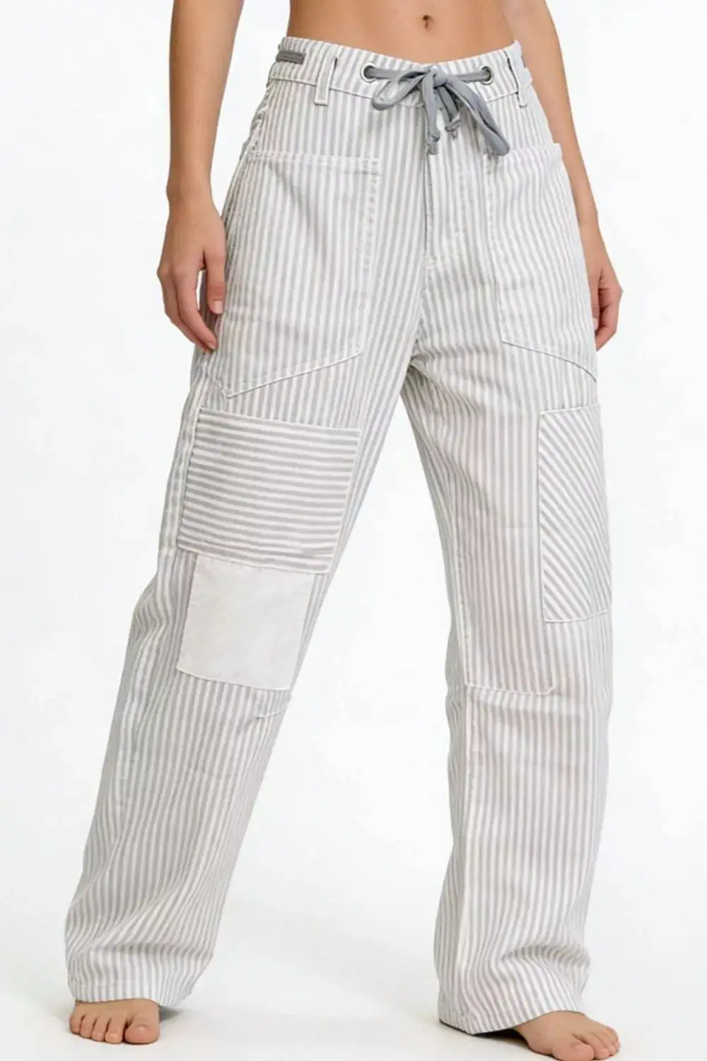 Chic Striped Wide Leg Pants