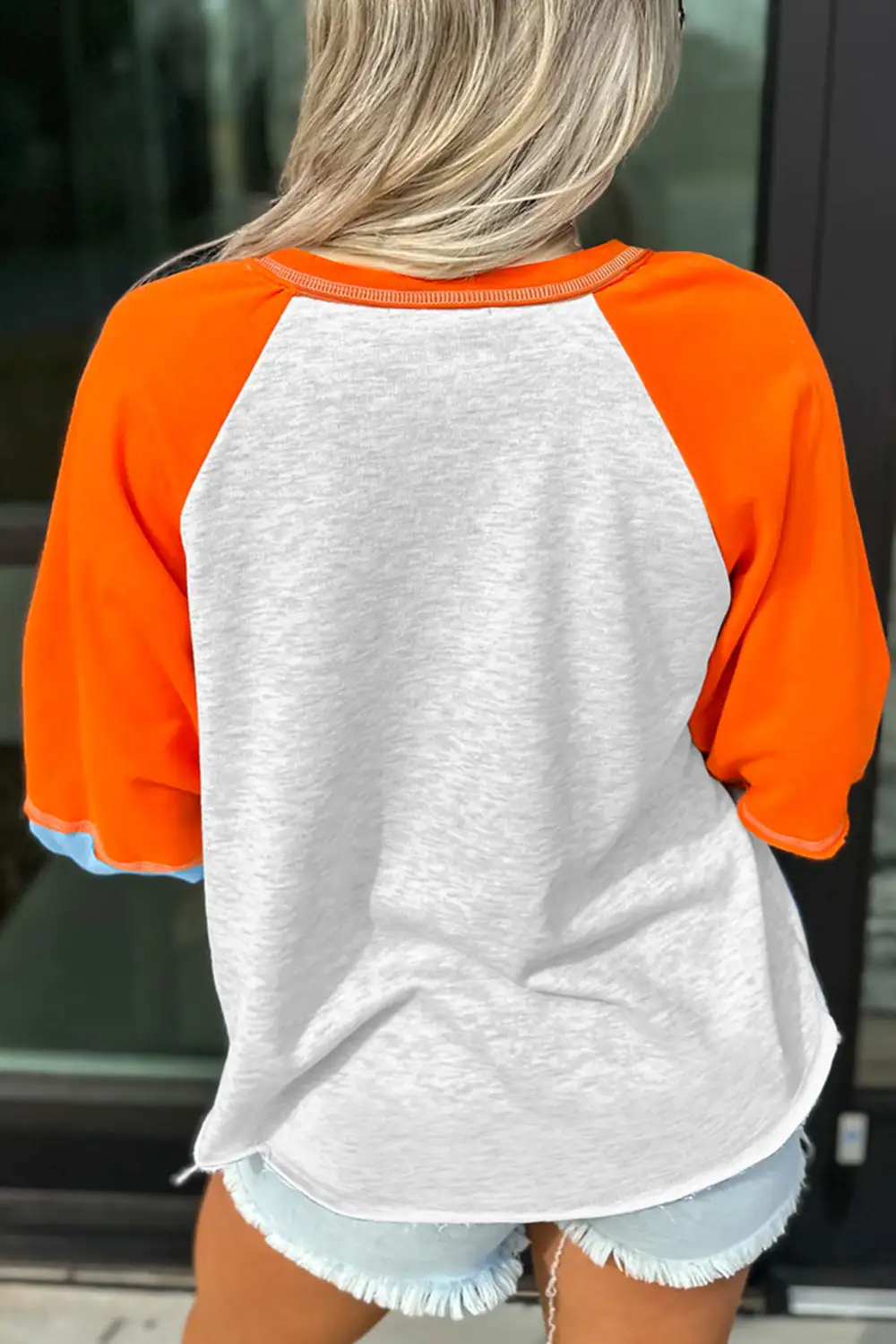 Women's Graphic Colorblock Bubble Sleeve T-Shirt