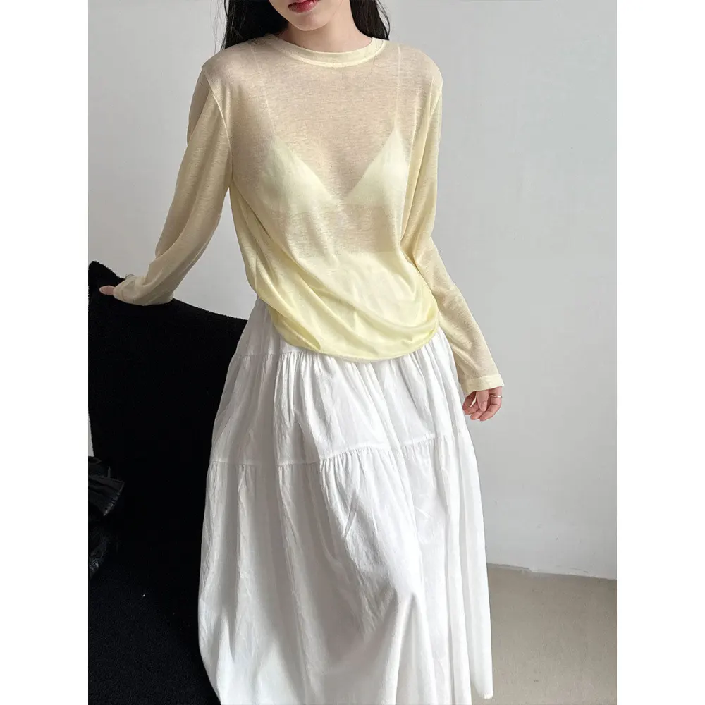 Thin Loose Long Sleeve T-Shirt
