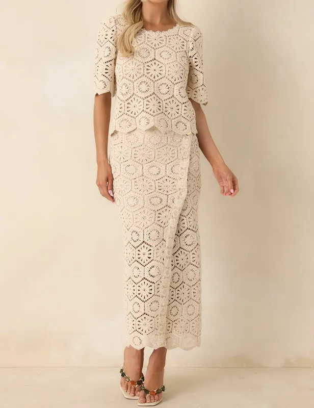 Natural Lace Top
