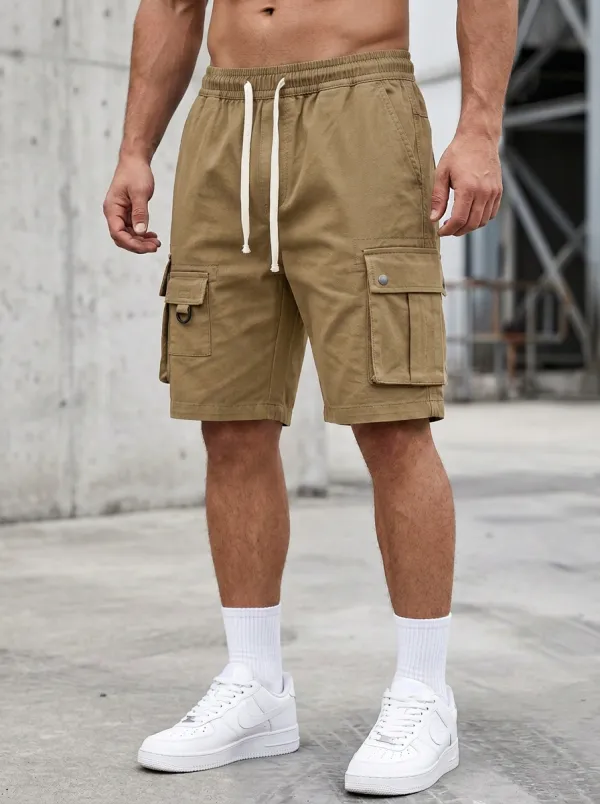 Urban Multi-Pocket Casual Cargo Shorts