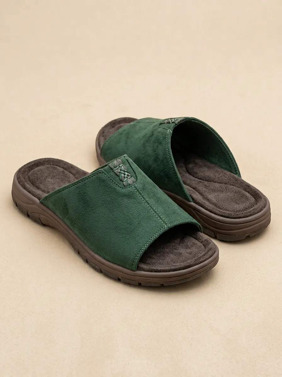 Men's Suede Casual Slides