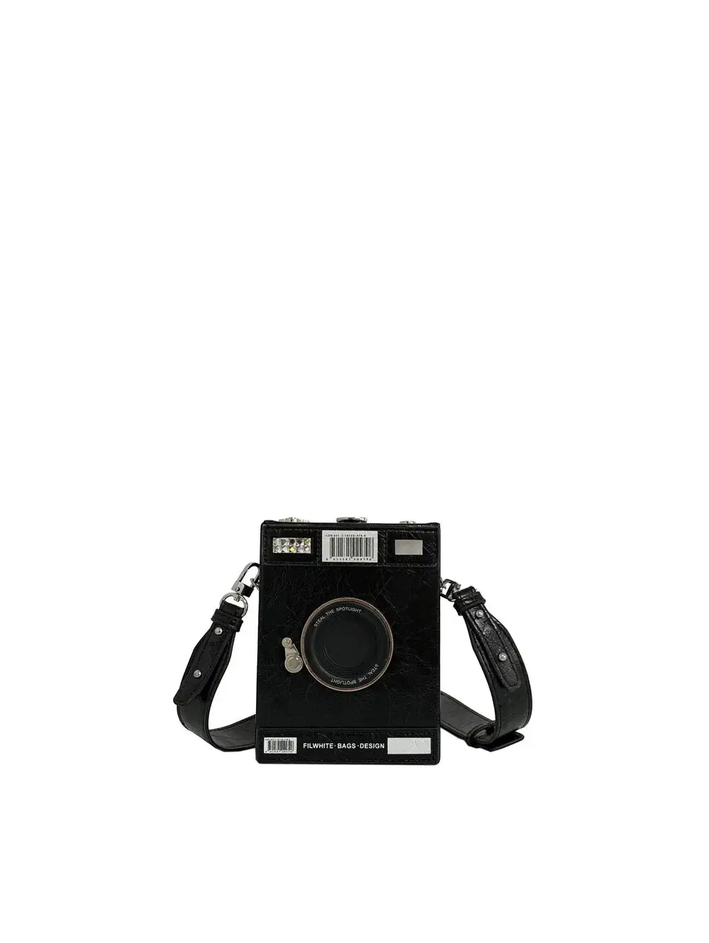 Streamlined Detail Faux Leather Crossbody Bag