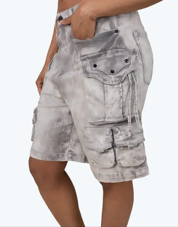 Relaxed-Fit Utility Cargo Shorts