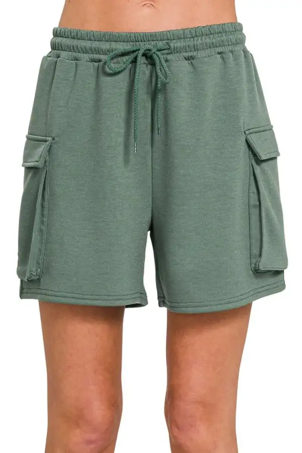 Scuba Thigh Pocket Detail Shorts