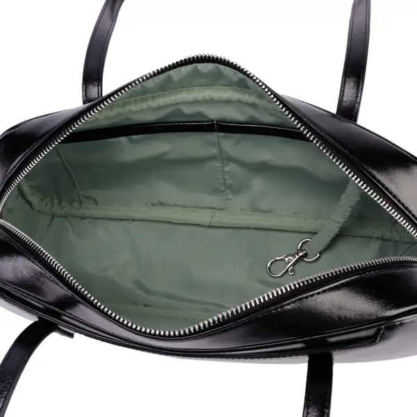 Crescent Leather Handbag