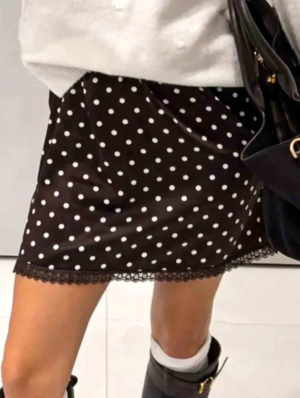 Polka Dot Mini Skirt