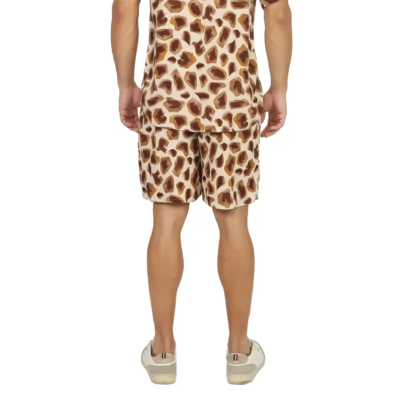 Brown Printed Matching Set