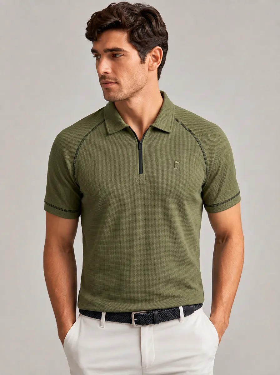 Men's Classic Equestrian Lover Horse Logo Embroidered Polo Shirt