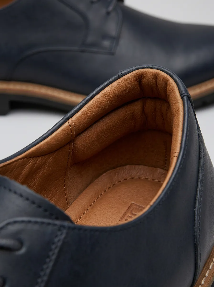 Men's Polished Derby Dress Shoes
