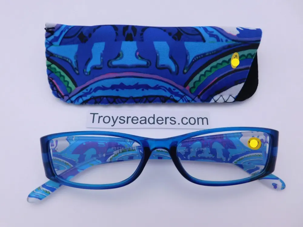 Artistic Reading Glasses with Matching Case