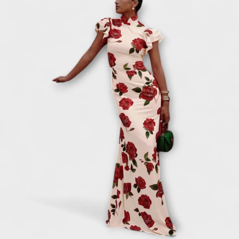 With Floral dress