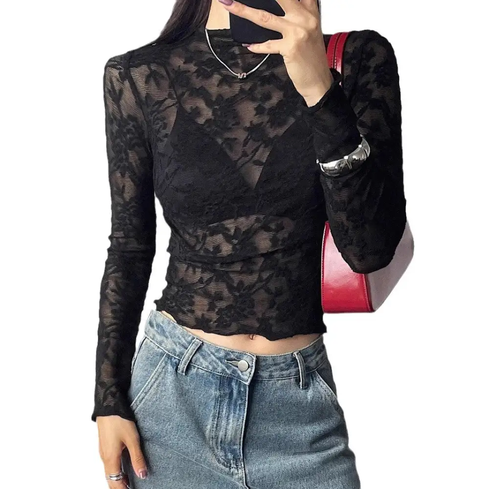 Tailored Lace Floral Shirt