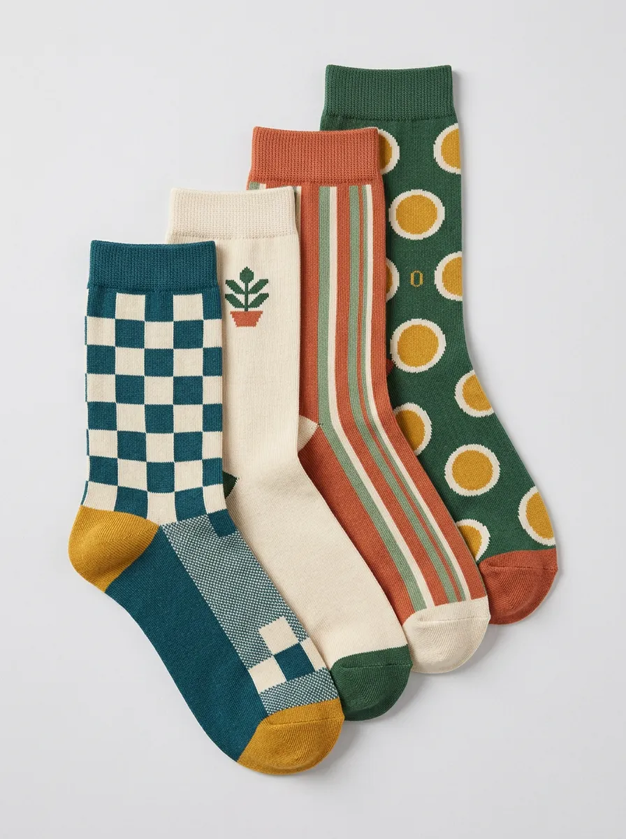 Women's Four Pair Casual Socks
