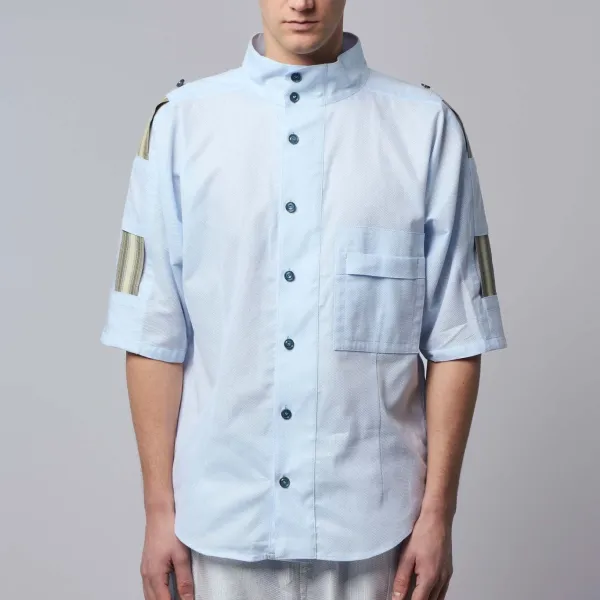 Modern Button Front Collared Shirt