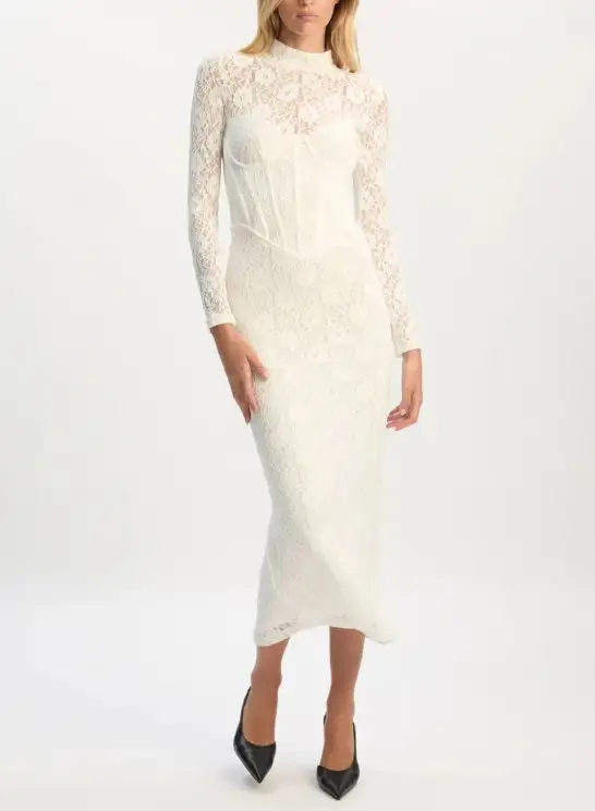 Lace Midi Easy Fit Dress