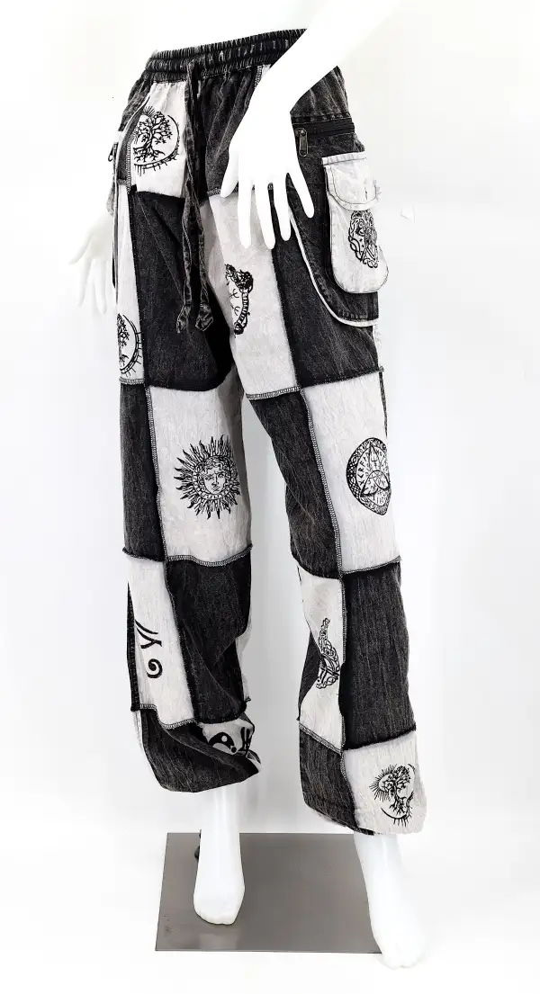 Women's Refined Harem Patchwork Drawstring Pants