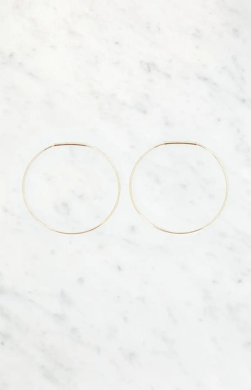 John Galt Thin Hoop Earrings