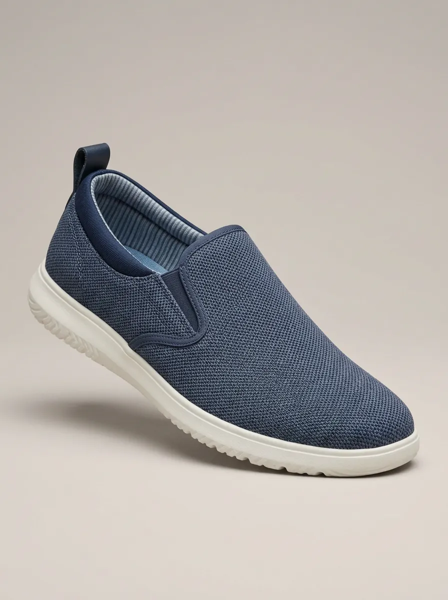 Outdoor-Inspired Stretch Graphic Lifestyle Look Men's Stretch Canvas Shoes