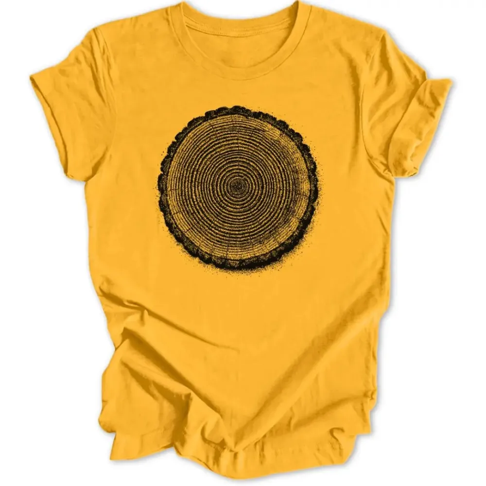 Grunge Tree Ring Unisex T-Shirt