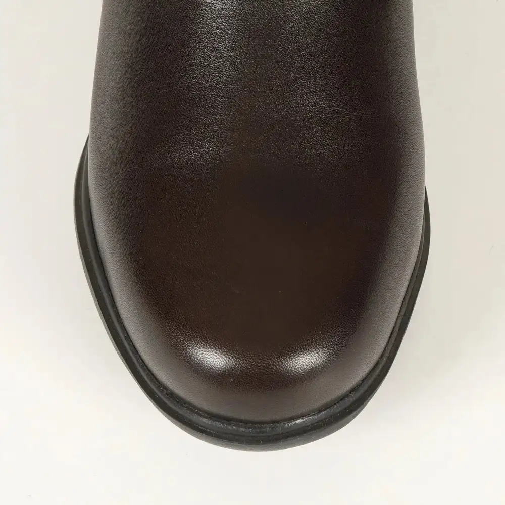Relaxed Leather Comfort Riding Boots