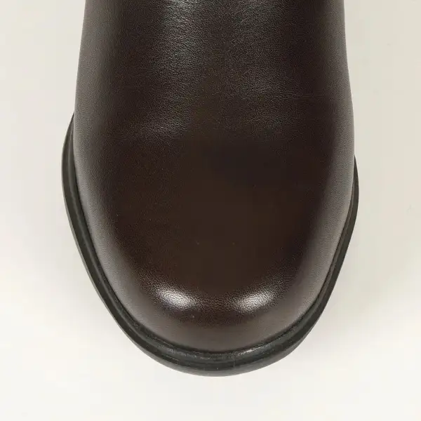 Relaxed Leather Comfort Riding Boots