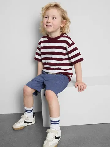 1-9yrs | Pure Cotton Stripe T-Shirt