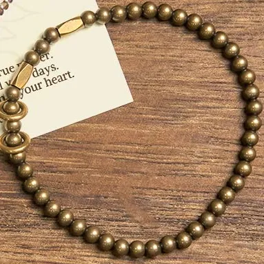 Brass Bead Bracelet