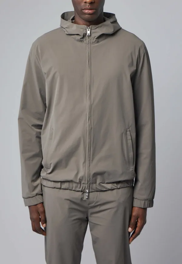 Hooded Layered Jacket