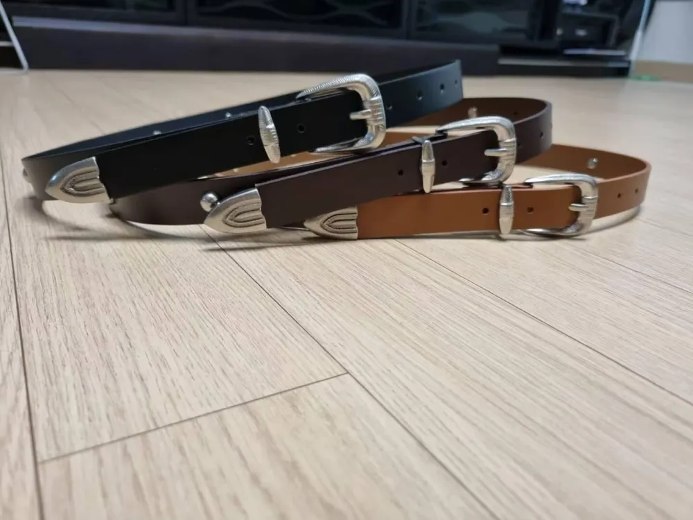 Classic Buckle Soft Leather Belt
