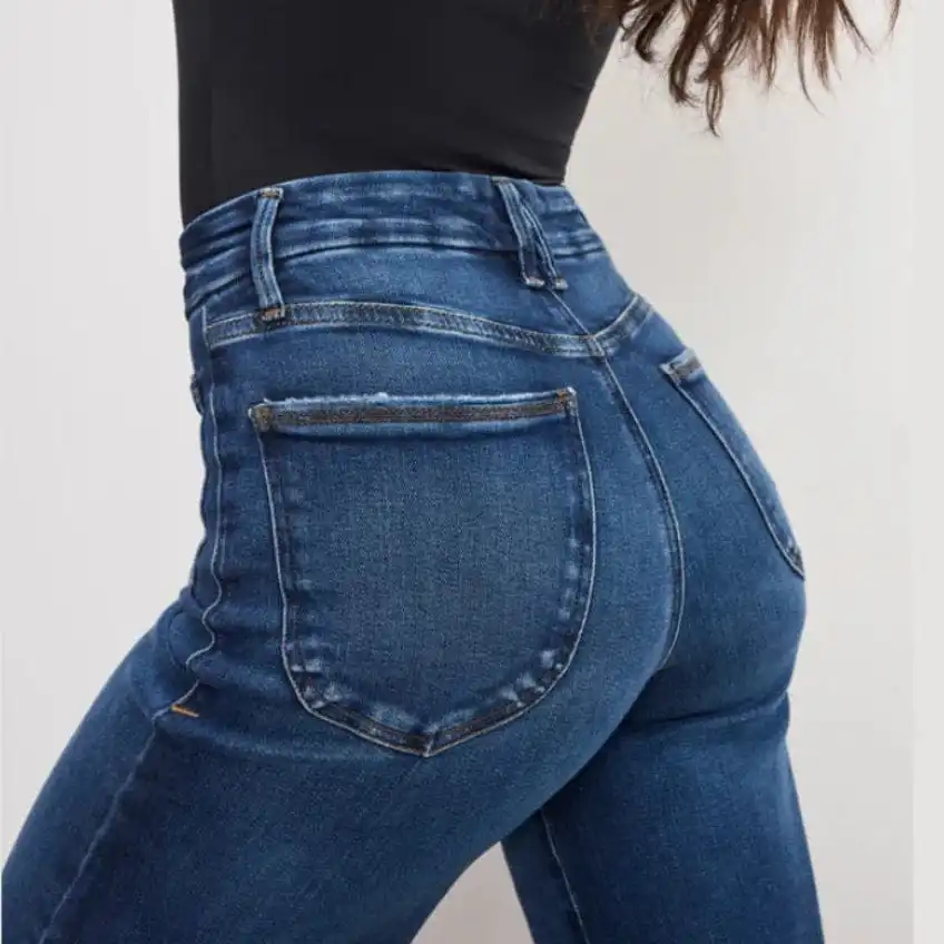 Wide-Leg High-Rise Palazzo Women's Jeans