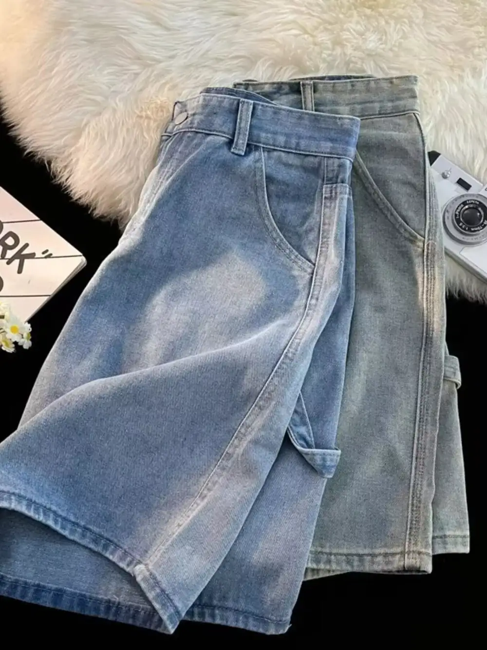 Men's Full Size High Waisted Wide Leg Denim