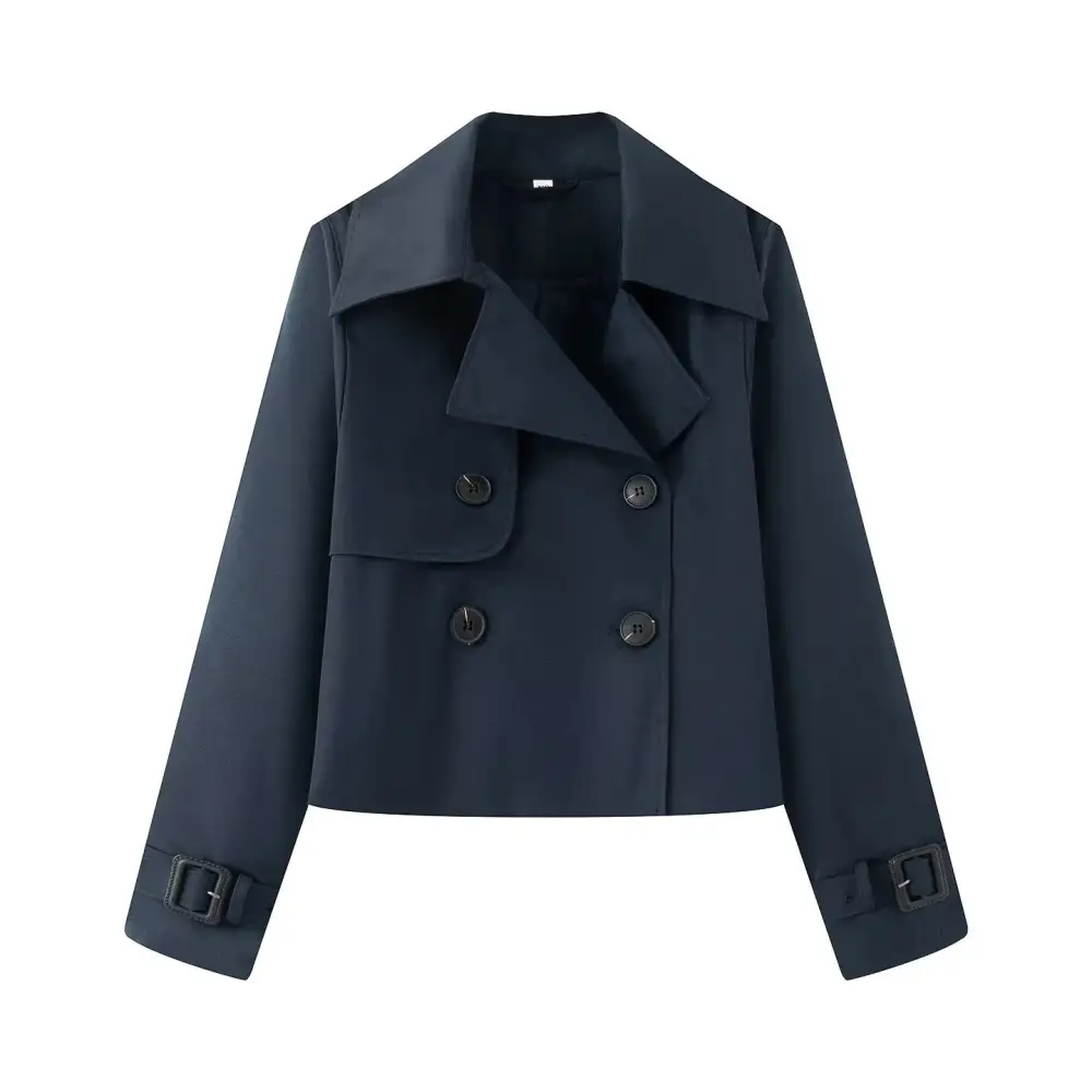 Versatile Lapel Collar Trench Coat