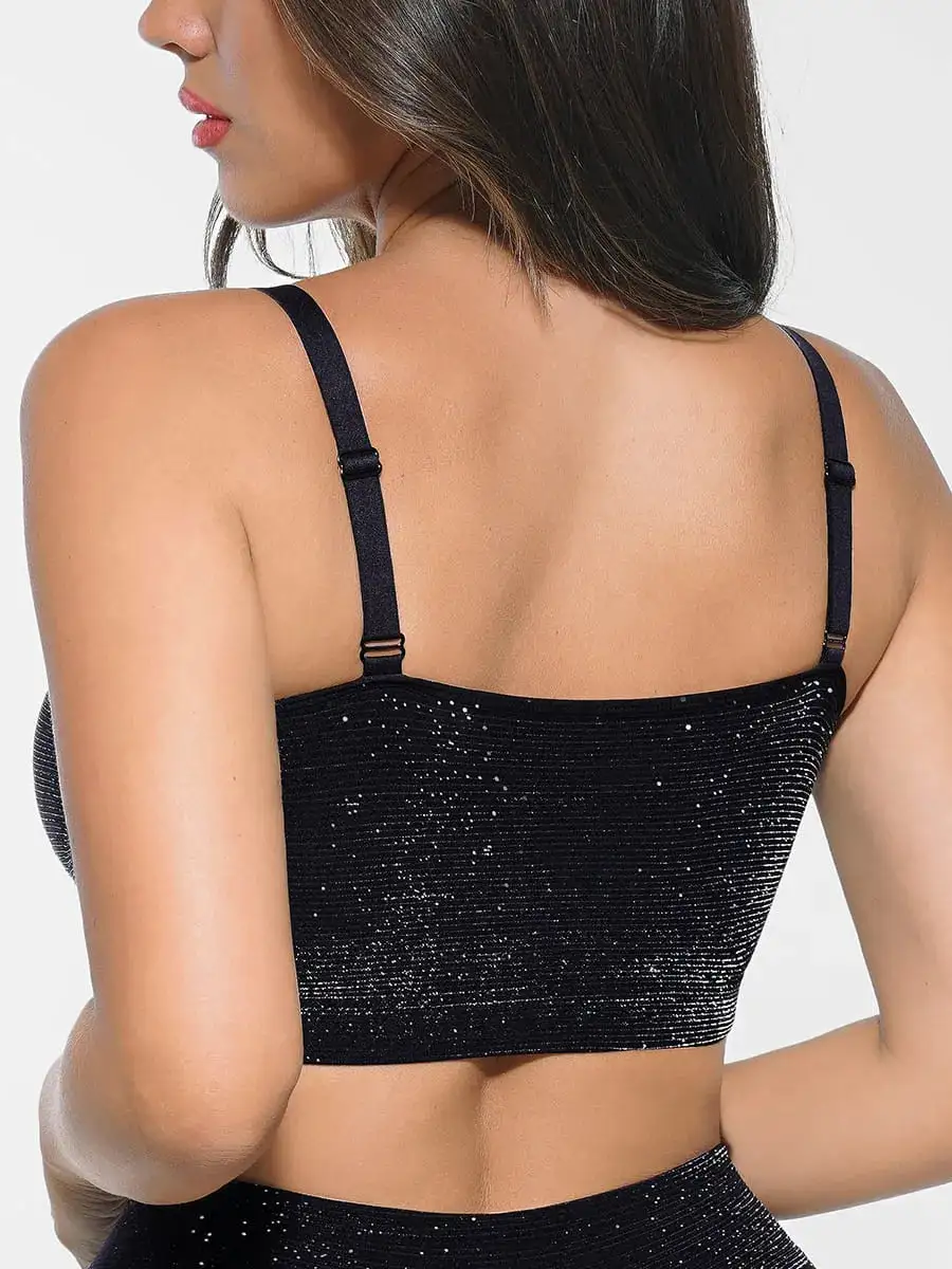 Wireless Shimmer Detail Support Bra