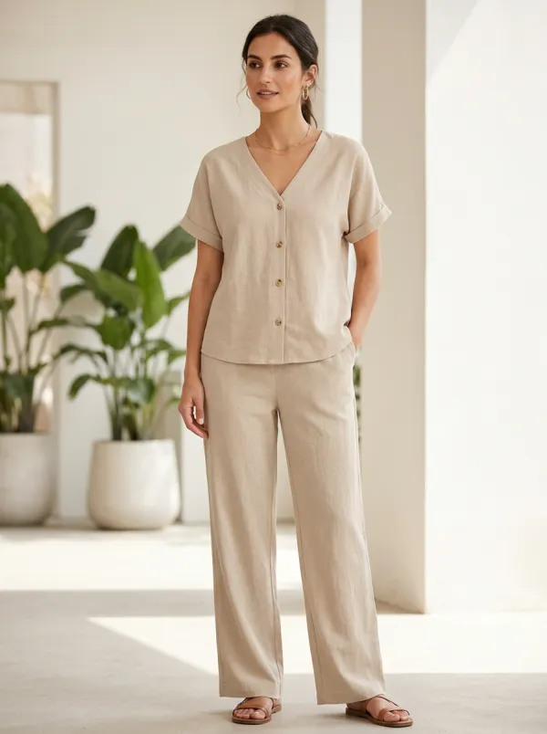 Everyday Short-Sleeve Women's V-Neck Shirt