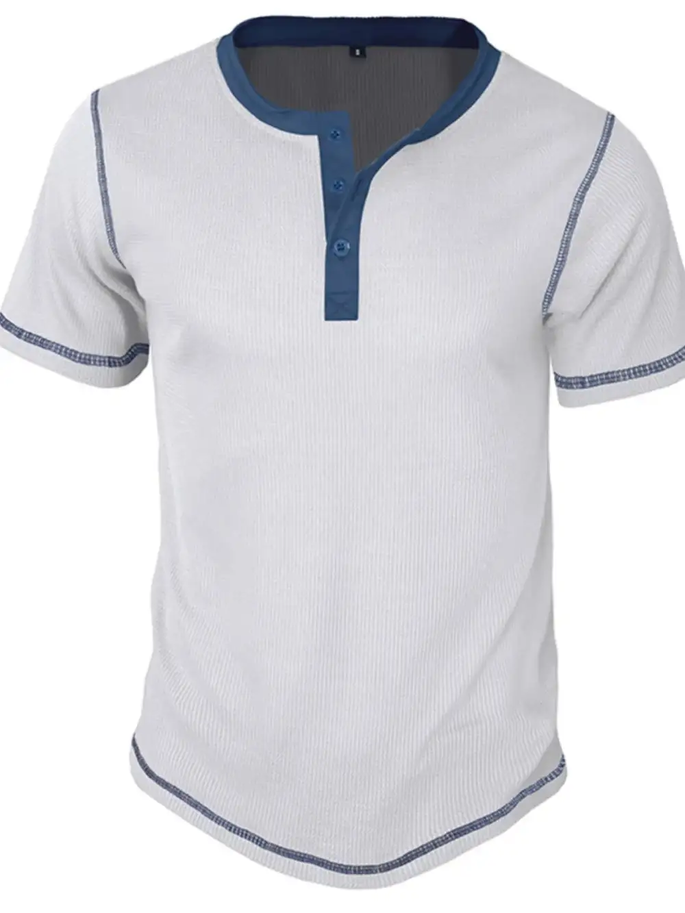 Clean Contrast Detail Collared Polo Shirt
