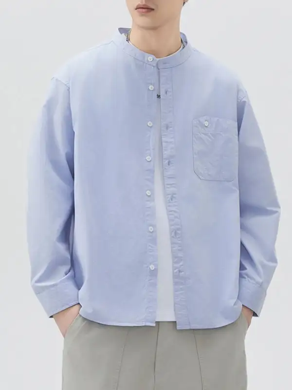 Modern Button Up Long Sleeve Shirt