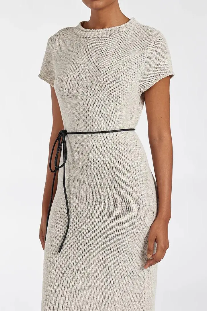 KNIT MIDI DRESS