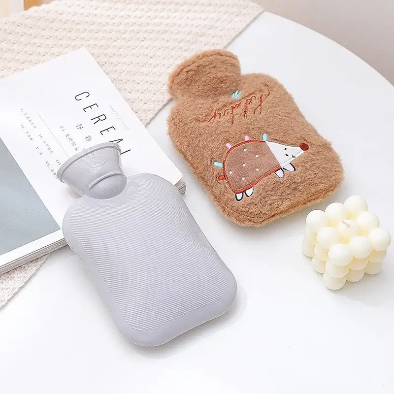 Cartoon Printed Flannelette Cover Infusing Water Bag